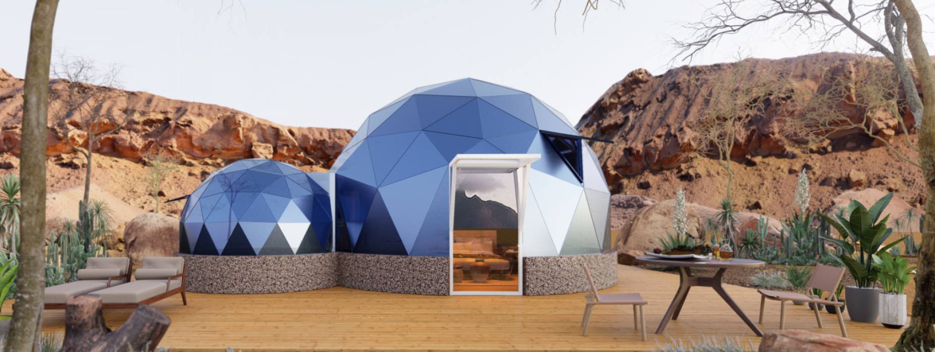 海林市球形智能光伏玻璃星空房